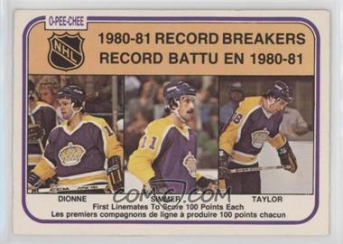 1981-82 O-Pee-Chee - [Base] #391 - Marcel Dionne, Charlie Simmer, Dave Taylor