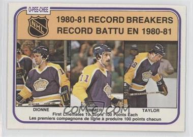 1981-82 O-Pee-Chee - [Base] #391 - Marcel Dionne, Charlie Simmer, Dave Taylor