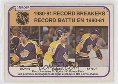 1981-82 O-Pee-Chee - [Base] #391 - Marcel Dionne, Charlie Simmer, Dave Taylor