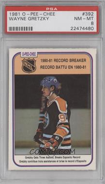 1981-82 O-Pee-Chee - [Base] #392 - Wayne Gretzky [PSA 8 NM‑MT]