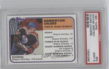 1981-82 Topps - [Base] #52 - Wayne Gretzky [PSA 9 MINT]