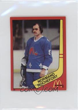 1982-83 McDonald's Stickers - [Base] #35 - Normand Rochefort
