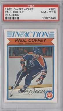 1982-83 O-Pee-Chee - [Base] #102 - Paul Coffey [PSA 8 NM‑MT]