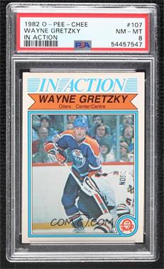 1982-83 O-Pee-Chee - [Base] #107 - Wayne Gretzky [PSA 8 NM‑MT]
