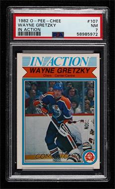 1982-83 O-Pee-Chee - [Base] #107 - Wayne Gretzky [PSA 7 NM]