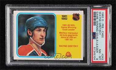 1982-83 O-Pee-Chee - [Base] #242 - Wayne Gretzky [PSA 8 NM‑MT]