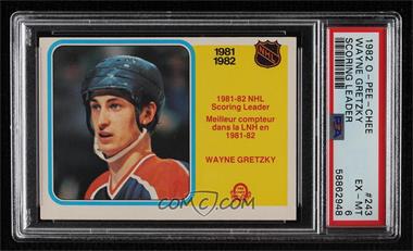 1982-83 O-Pee-Chee - [Base] #243 - Wayne Gretzky [PSA 6 EX‑MT]