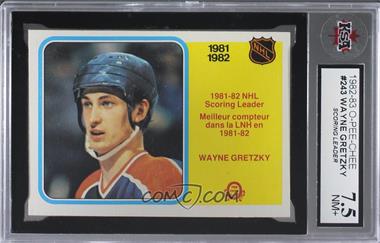 1982-83 O-Pee-Chee - [Base] #243 - Wayne Gretzky [KSA 7.5 NM+]