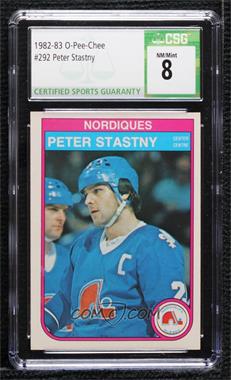 1982-83 O-Pee-Chee - [Base] #292 - Peter Stastny [CSG 8 NM/Mint]