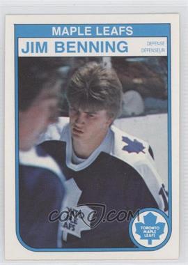 1982-83 O-Pee-Chee - [Base] #317 - Jim Benning