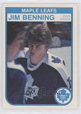 1982-83 O-Pee-Chee - [Base] #317 - Jim Benning