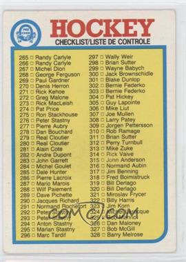 1982-83 O-Pee-Chee - [Base] #396 - Checklist