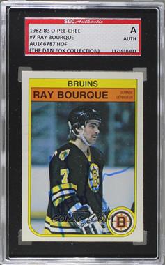 1982-83 O-Pee-Chee - [Base] #7 - Ray Bourque [SGC Authentic Authentic]