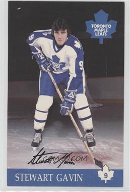 1982-83 Toronto Maple Leafs Team Issue Postcards - [Base] #_STGA - Stewart Gavin