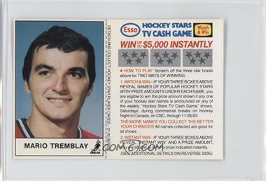 1983-84 ESSO Hockey Stars TV Cash Game - [Base] #_MATR - Mario Tremblay