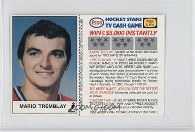 1983-84 ESSO Hockey Stars TV Cash Game - [Base] #_MATR - Mario Tremblay