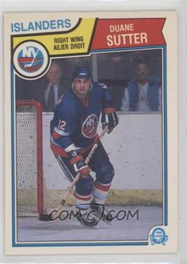 1983-84 O-Pee-Chee - [Base] #19 - Duane Sutter