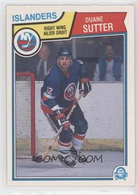 1983-84 O-Pee-Chee - [Base] #19 - Duane Sutter