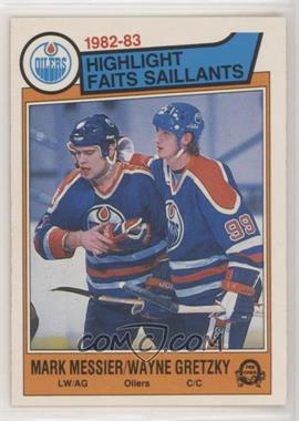 1983-84 O-Pee-Chee - [Base] #23 - Mark Messier, Wayne Gretzky