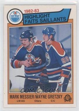 1983-84 O-Pee-Chee - [Base] #23 - Mark Messier, Wayne Gretzky