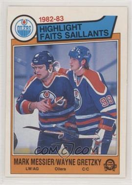 1983-84 O-Pee-Chee - [Base] #23 - Mark Messier, Wayne Gretzky