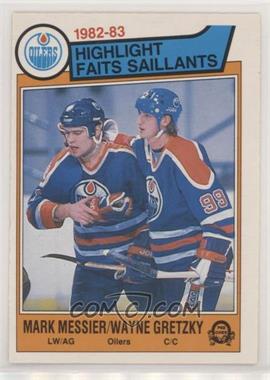 1983-84 O-Pee-Chee - [Base] #23 - Mark Messier, Wayne Gretzky