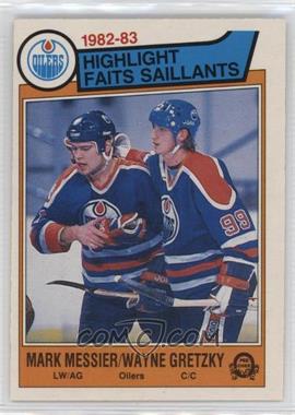 1983-84 O-Pee-Chee - [Base] #23 - Mark Messier, Wayne Gretzky