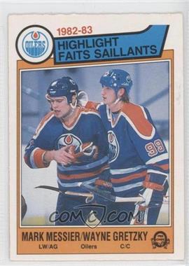 1983-84 O-Pee-Chee - [Base] #23 - Mark Messier, Wayne Gretzky