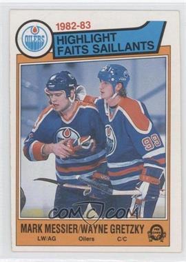 1983-84 O-Pee-Chee - [Base] #23 - Mark Messier, Wayne Gretzky