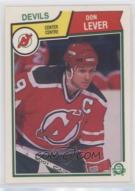 1983-84 O-Pee-Chee - [Base] #231 - Don Lever