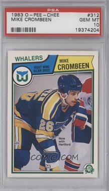 1983-84 O-Pee-Chee - [Base] #312 - Mike Crombeen [PSA 10 GEM MT]