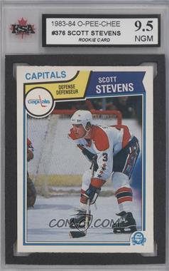 1983-84 O-Pee-Chee - [Base] #376 - Scott Stevens [KSA 9.5 NGM]