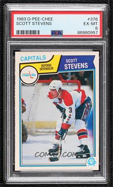 1983-84 O-Pee-Chee - [Base] #376 - Scott Stevens [PSA 6 EX‑MT]