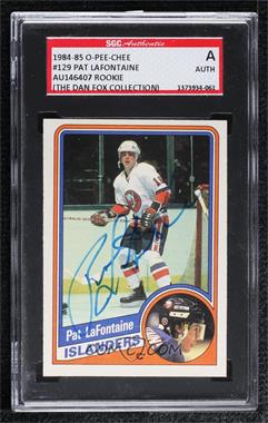 1984-85 O-Pee-Chee - [Base] #129 - Pat LaFontaine [SGC Authentic Authentic]