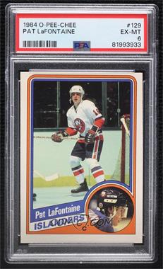 1984-85 O-Pee-Chee - [Base] #129 - Pat LaFontaine [PSA 6 EX‑MT]