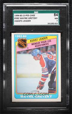 1984-85 O-Pee-Chee - [Base] #382 - Wayne Gretzky [SGC 84 NM 7]