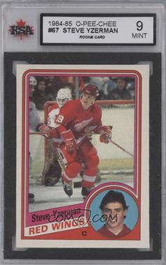 1984-85 O-Pee-Chee - [Base] #67 - Steve Yzerman [KSA 9 MINT]