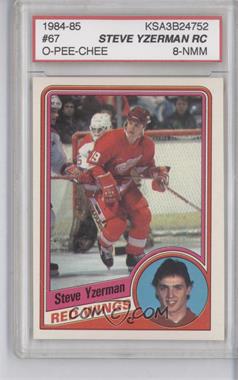 1984-85 O-Pee-Chee - [Base] #67 - Steve Yzerman [KSA 8 NMM]