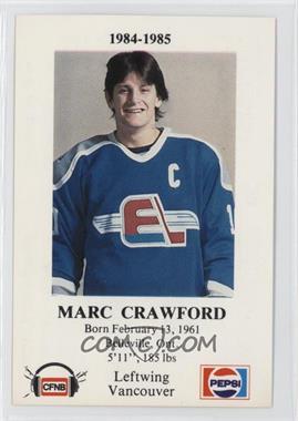 1984-85 Pepsi Fredericton Express Police - [Base] #23 - Marc Crawford