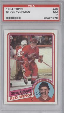 1984-85 Topps - [Base] #49 - Steve Yzerman [PSA 7 NM]