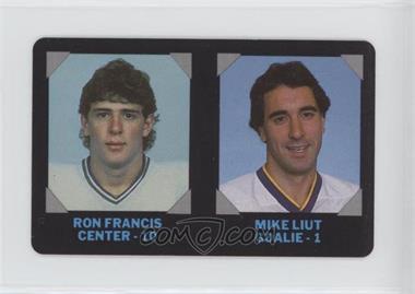 1985-86 7-Eleven NHL Collectors' Series - [Base] #7 - Ron Francis, Mike Liut