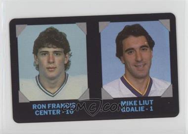 1985-86 7-Eleven NHL Collectors' Series - [Base] #7 - Ron Francis, Mike Liut