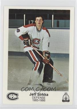 1985-86 Kingston Canadiens P.L.A.Y. (Police, Laws and Youth) - [Base] #14 - Jeff Sirkka