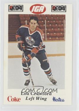 1985-86 Nova Scotia Oilers P.L.A.Y. (Police, Laws and Youth) - [Base] #10 - Lou Crawford