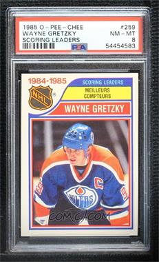 1985-86 O-Pee-Chee - [Base] #259 - Wayne Gretzky [PSA 8 NM‑MT]