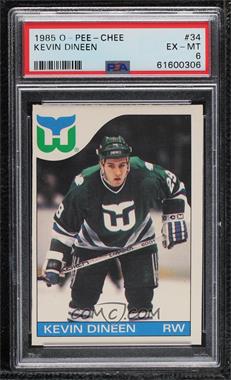 1985-86 O-Pee-Chee - [Base] #34 - Kevin Dineen [PSA 6 EX‑MT]