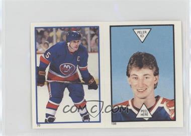 1985-86 O-Pee-Chee Album Stickers - [Base] #70-198 - Denis Potvin, Wayne Gretzky