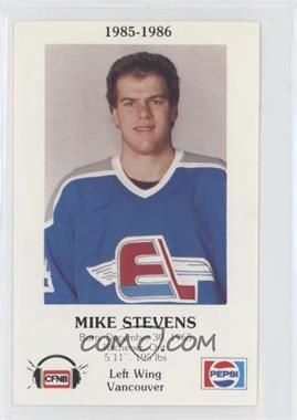 1985-86 Pepsi Fredericton Express Police - [Base] #5 - Mike Stevens
