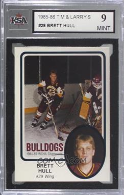 1985-86 University of Minnesota Duluth Bulldogs Team Issue - [Base] #28 - Brett Hull [KSA 9 MINT]