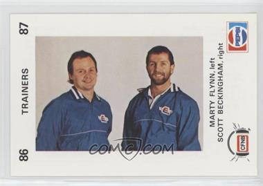 1986-87 Fredericton Express Team Issue - [Base] #MFSB - Marty Flynn, Scott Beckingham
